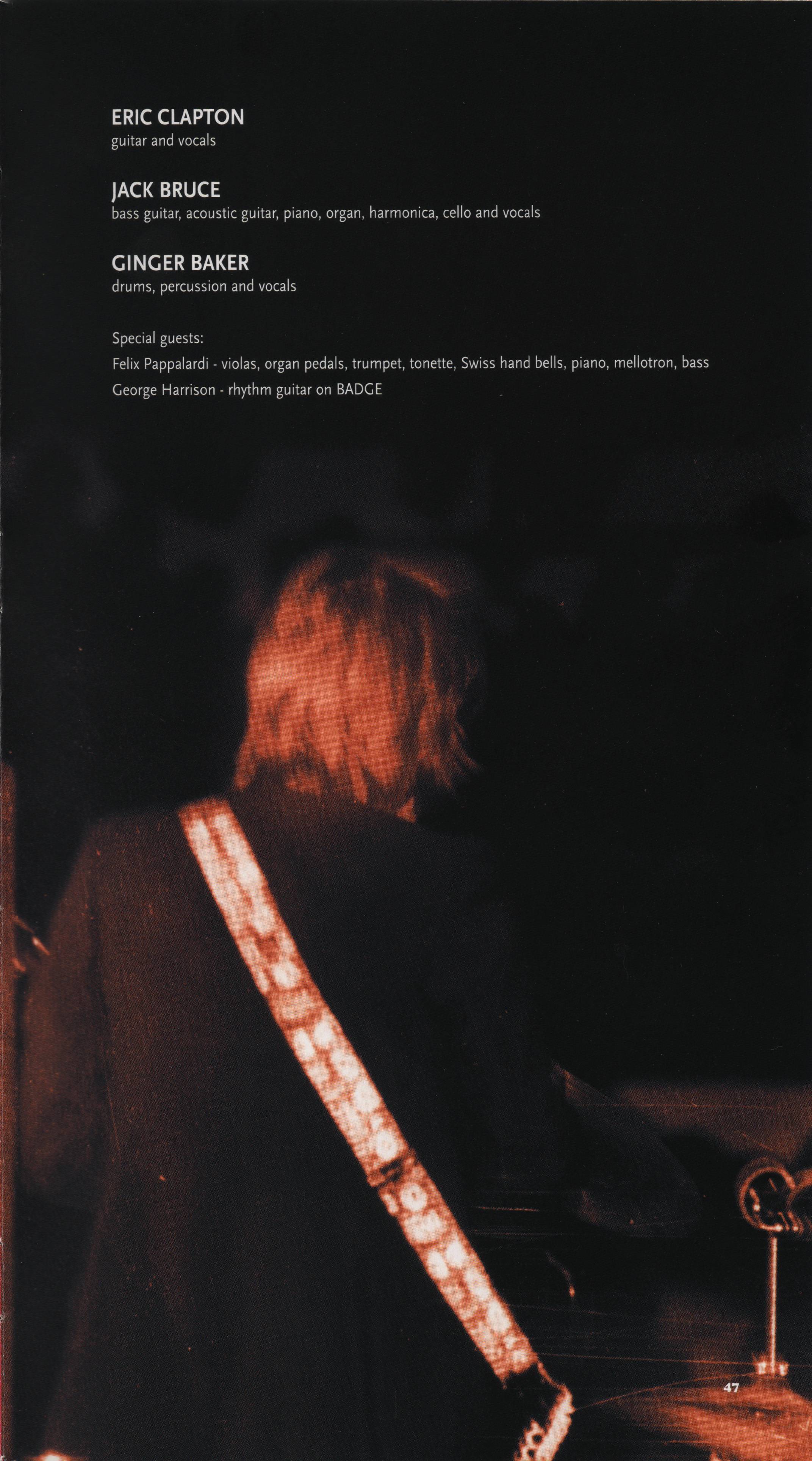 Cream Those Were the Days : Booklet 47